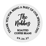 Coffee Beans Wedding Favor Stickers - XOXOKristen