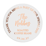 Coffee Beans Wedding Favor Stickers - XOXOKristen