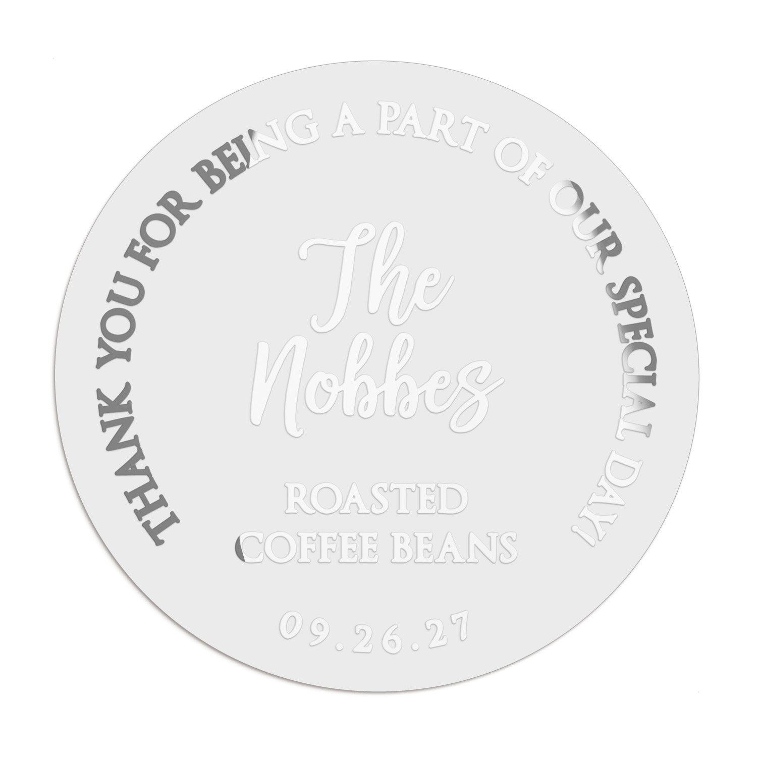 Coffee Beans Wedding Favor Stickers - XOXOKristen