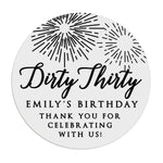 Dirty Thirty Birthday Stickers - XOXOKristen