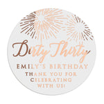 Dirty Thirty Birthday Stickers - XOXOKristen