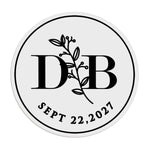 Floral Wedding Stickers with Monograms - XOXOKristen