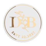 Floral Wedding Stickers with Monograms - XOXOKristen