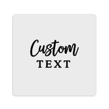 Square Clear Foiled Label with Custom Text