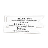 XOXOKristen black print Small Business Thank You Tags featuring bold “Thank you for supporting my small business” and custom name — versatile flag tags for shop owners and packaging.