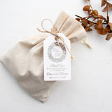 XOXOKristen Monogram Thank You Tags in silver foil with classic monogram design and graceful “Thank You” message — perfect personalized and custom favor tags.