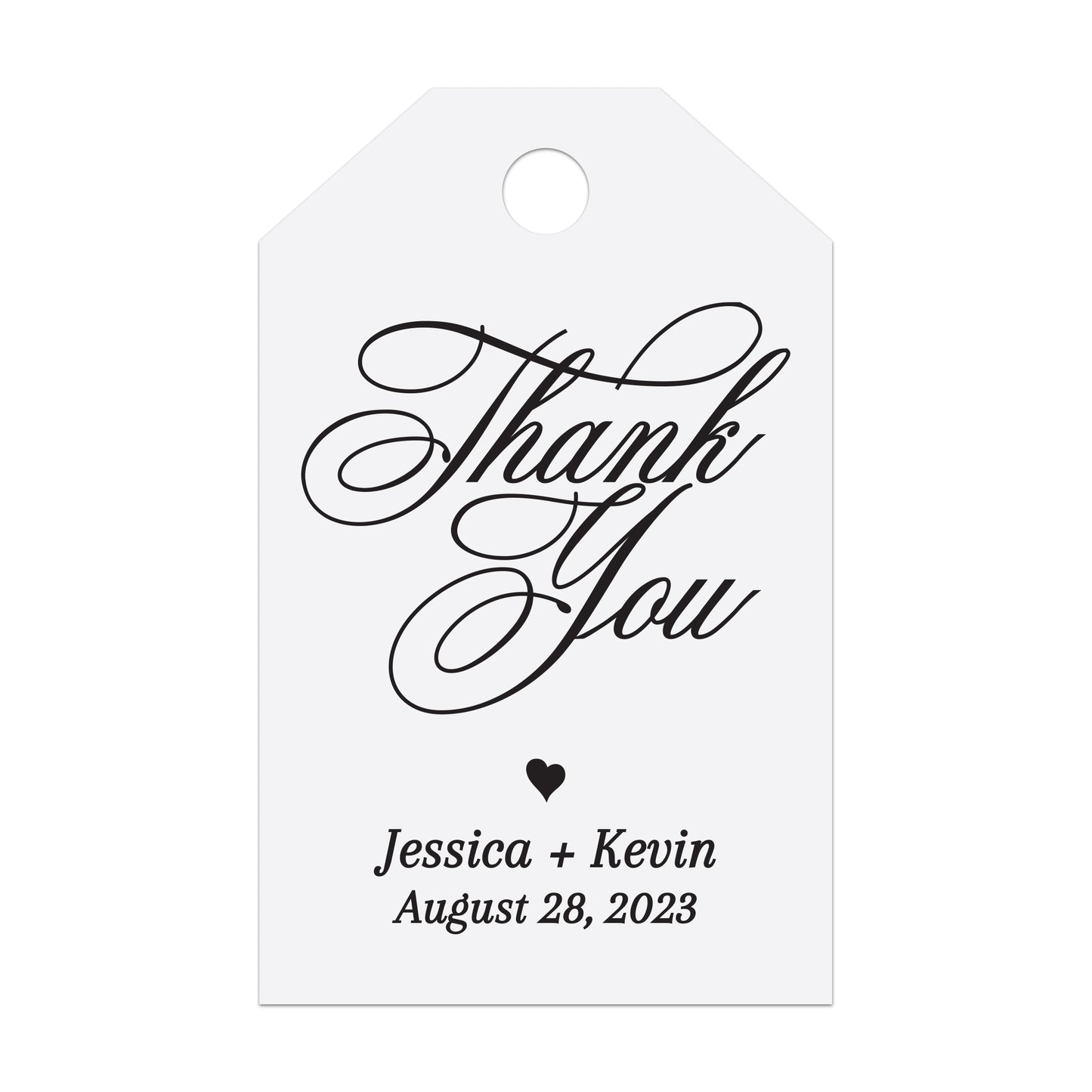 Gold Foiled Thank you Wedding Favor Tags