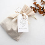 XOXOKristen Doodle Heart Thank You Tags in silver foil, showcasing whimsical hand-drawn hearts — personalized and custom foil gift or wedding favor tags.