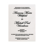 elegant vellum wedding invitation printed with classic black serif and cursive fonts on translucent frosted paper, featuring formal invitation wording and minimal layout, perfect for modern luxury weddings and timeless stationery suites – XOXOKristen