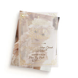 Foiled Baptism Invitation with Photo