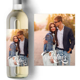 Valentine's Day Wine Label with Custom Photo