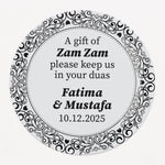 A Gift From Zam Zam Stickers for Wedding Favors - XOXOKristen