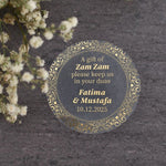 A Gift From Zam Zam Stickers for Wedding Favors - XOXOKristen