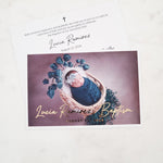 Baptism Invitation with baby Photo - XOXOKristen