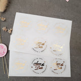 Bold Save the Date Round Stickers - XOXOKristen