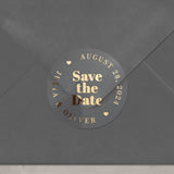 Bold Save the Date Stickers - XOXOKristen