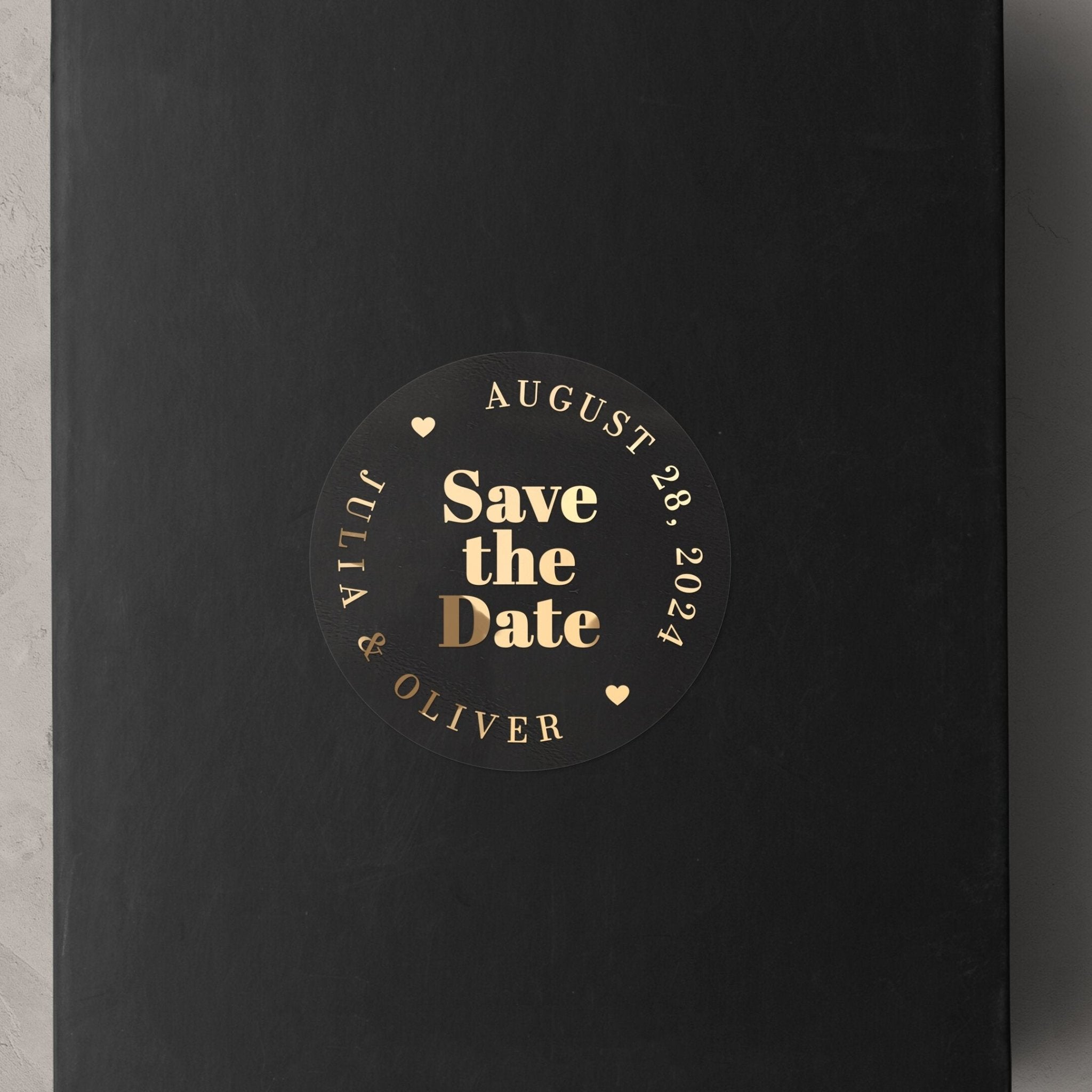 Bold Save the Date Stickers - XOXOKristen
