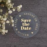 Bold Save the Date Stickers - XOXOKristen