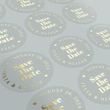 Bold Save the Date Stickers - XOXOKristen