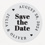 Bold Save the Date Stickers - XOXOKristen
