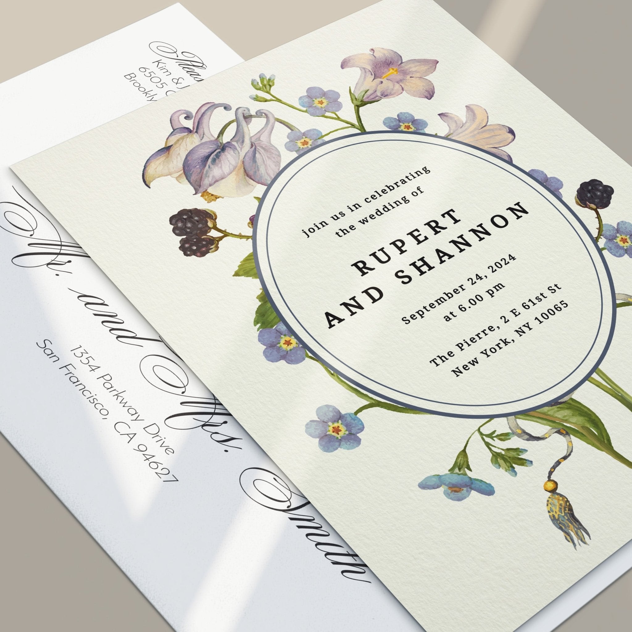 Botanical Wedding Invitations - XOXOKristen