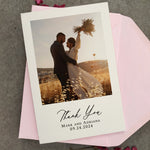 Chic Wedding Thank You Cards with Photo - XOXOKristen