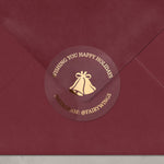 Chrismas Business Stickers with Gold Foil - XOXOKristen