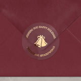 Chrismas Business Stickers with Gold Foil - XOXOKristen