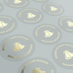 Chrismas Business Stickers with Gold Foil - XOXOKristen
