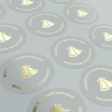 Chrismas Business Stickers with Gold Foil - XOXOKristen