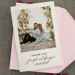 Classic Wedding Thank You Cards with Photo - XOXOKristen