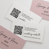 Classic Wedding Website Card with QR Code - XOXOKristen