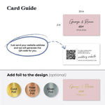 Classic Wedding Website Card with QR Code - XOXOKristen