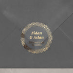 Clear Sözümüz söz Stickers for Wedding Favors - XOXOKristen