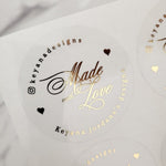 Custom Made with Love Sticers - XOXOKristen