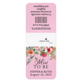 Custom "Mint to Be" Pink Spring Flowers Tic Tac Labels - XOXOKristen