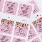 Custom "Mint to Be" Pink Spring Flowers Tic Tac Labels - XOXOKristen