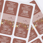 Custom "Mint to Be" Terracotta Wildflowers Tic Tac Labels - XOXOKristen
