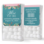 Custom "Mint to Be" Turquoise and Pink Wildflowers Tic Tac - XOXOKristen
