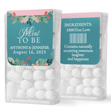 Custom "Mint to Be" Turquoise and Pink Wildflowers Tic Tac - XOXOKristen