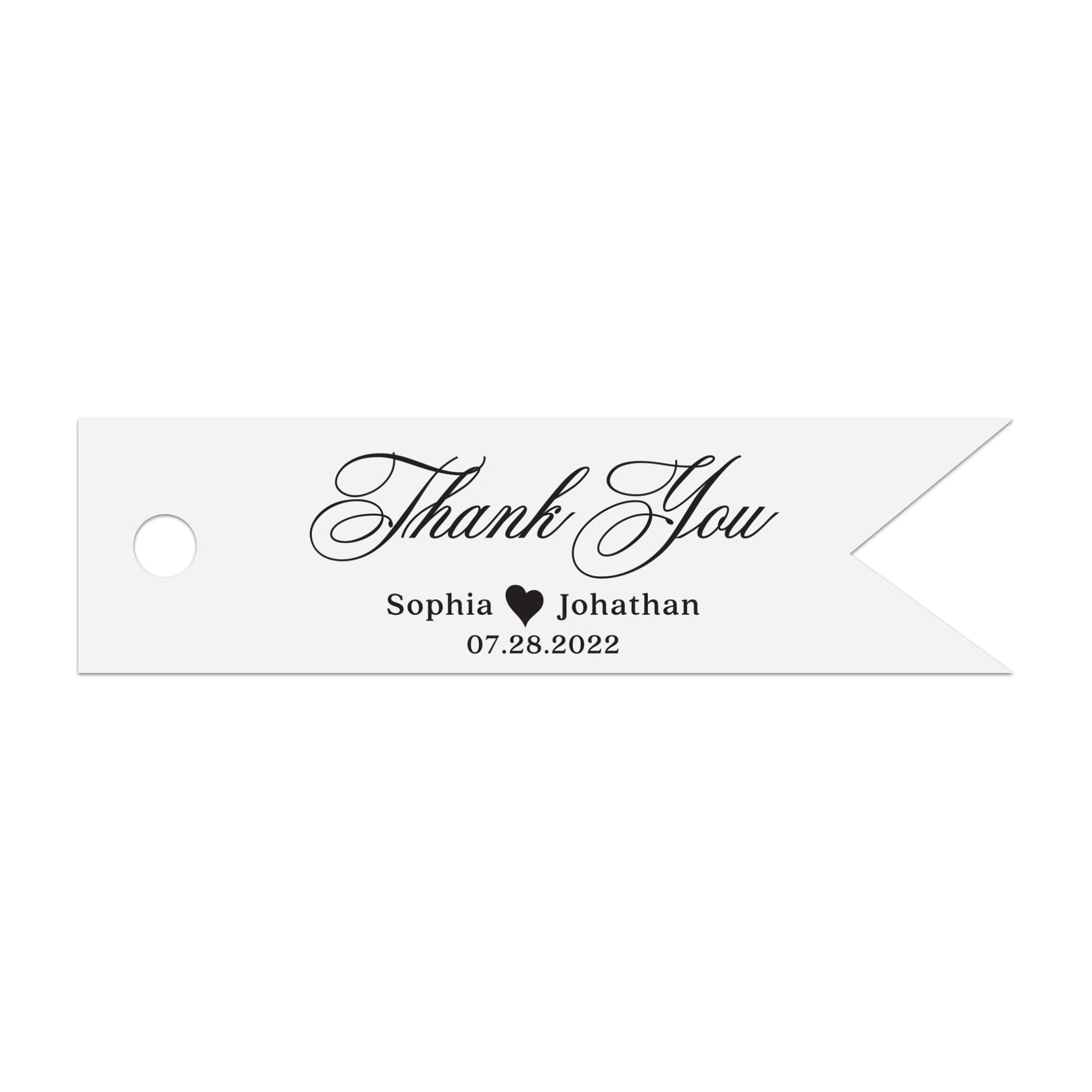 Custom Wedding Gold Foiled Thank you Tags - XOXOKristen