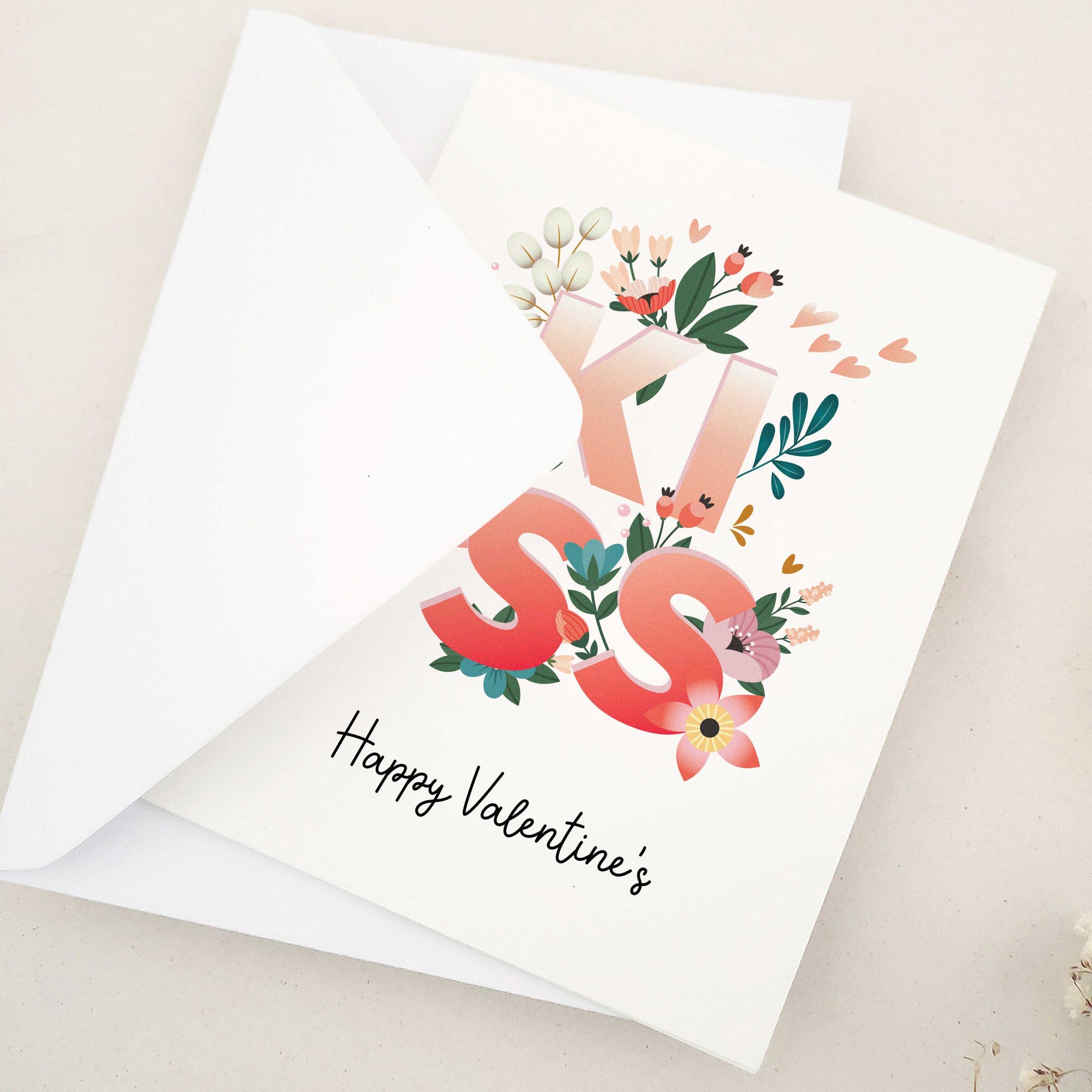 Celebrate Valentine's Day with our gorgeous Happy Valentine's Day cards, perfect for expressing love to your husband, wife, girlfriend, or boyfriend. The design combines floral elegance and artistic typography, creating a visually stunning keepsake that captures the essence of love and affection.