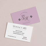 Elegant Business Cards with Monogram - XOXOKristen