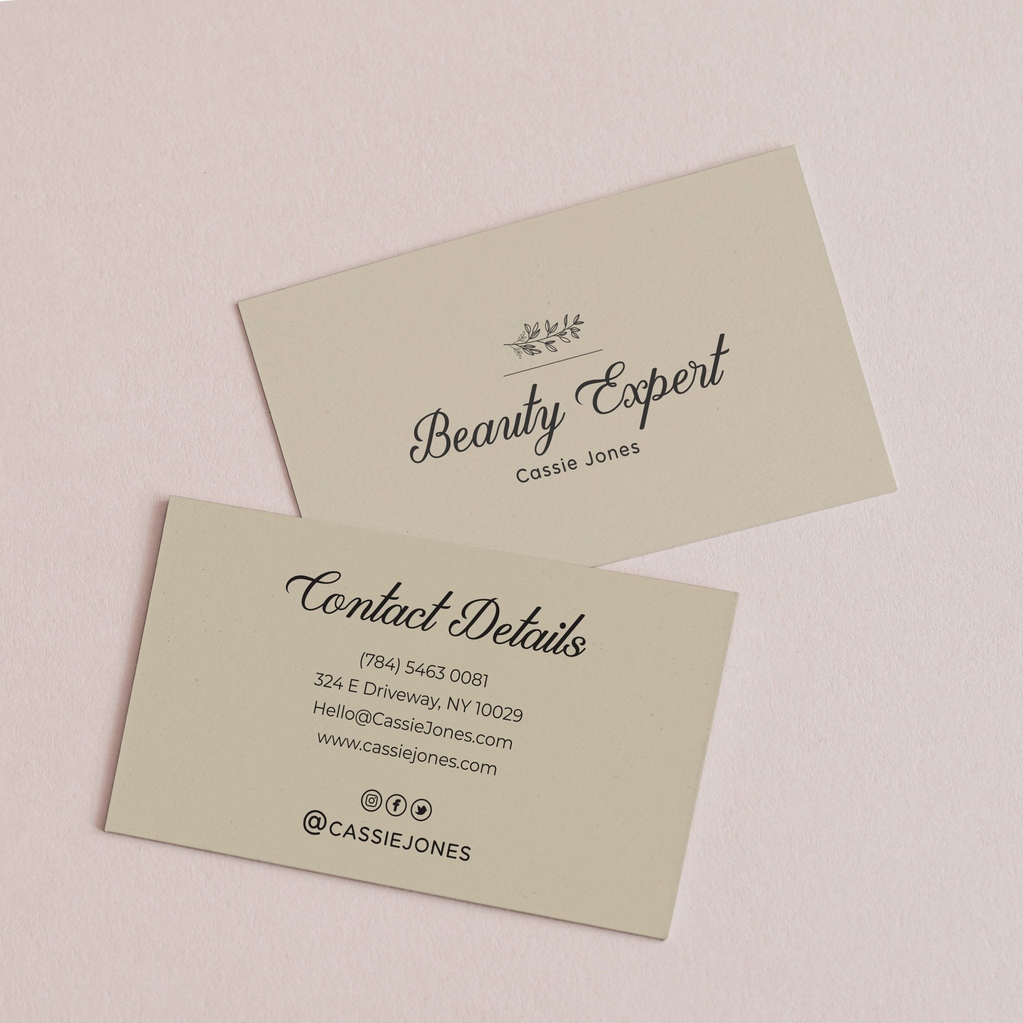 Elegant Custom Small Business Cards - XOXOKristen