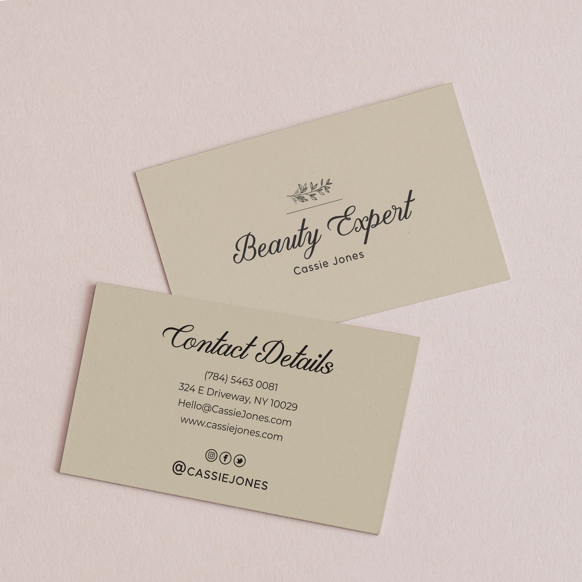 Elegant Custom Small Business Cards - XOXOKristen