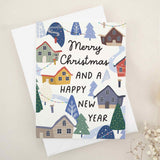Elegant Merry Christmas and Happy New Year Card - XOXOKristen