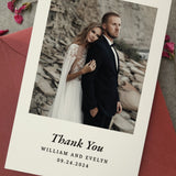 Elegant Wedding Thank You Cards with Photo - XOXOKristen