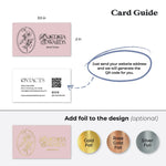 Floral Business Card with QR Code - XOXOKristen