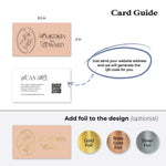 Floral Wedding Website Card with QR Code - XOXOKristen