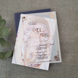 Foiled Baptism Invitation with Photo - XOXOKristen